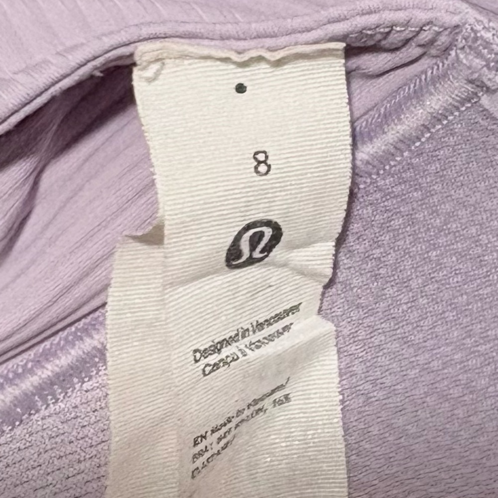Lululemon Like a Cloud Strappy Longline Ribbed Bra *Light Support Purple Ash 8 - Picture 11 of 11